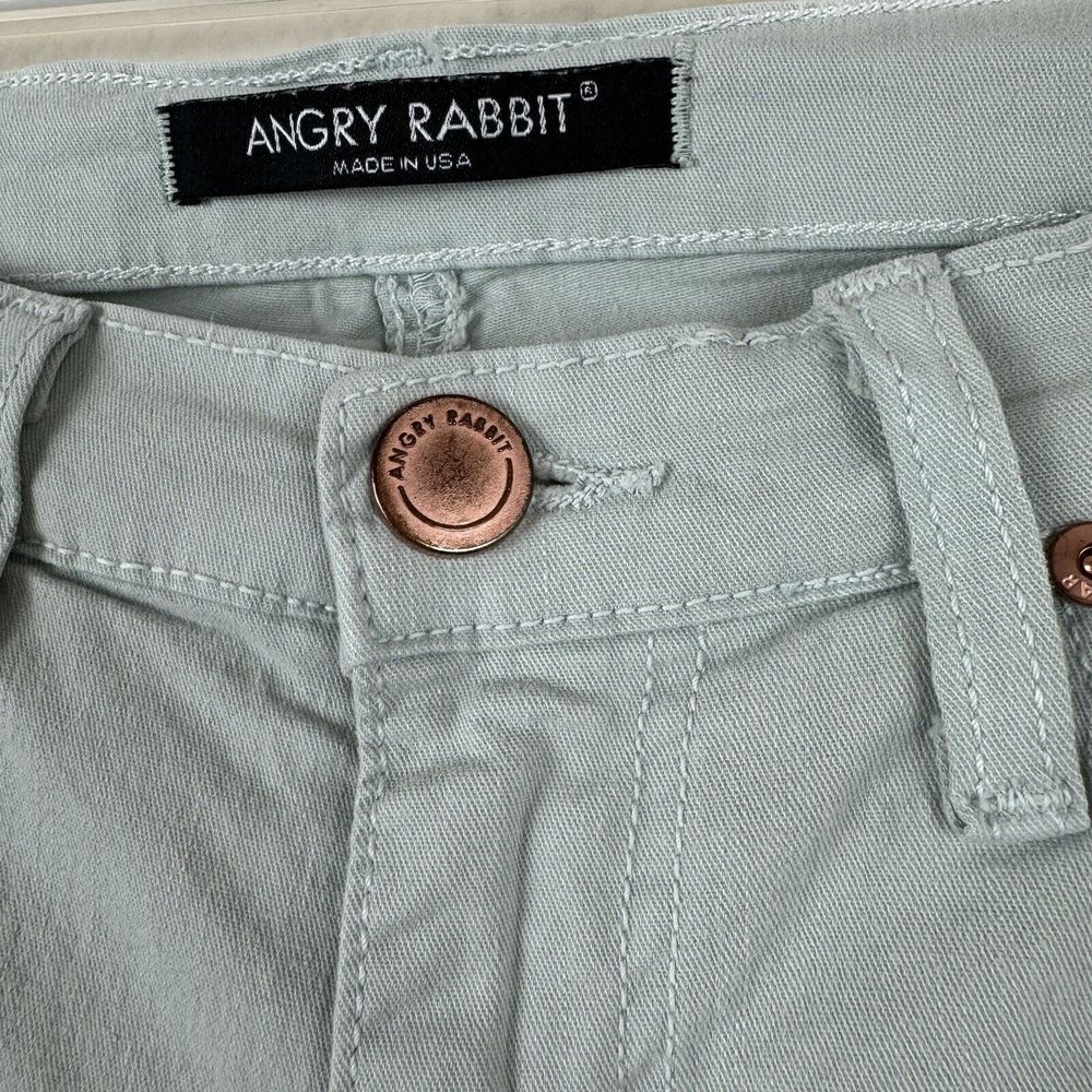 Angry Rabbit Low Rise Skinny Pants Light Blue 26/3 - Picture 3 of 11